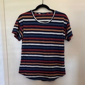 Madewell Striped Multicolor Women's short sleeve T-shirt